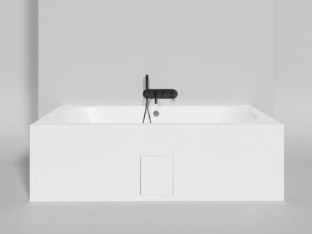 Ванна из искусственного камня Salini ORNELLA 103422M 190х90 встраиваемая прямоугольная с ножками